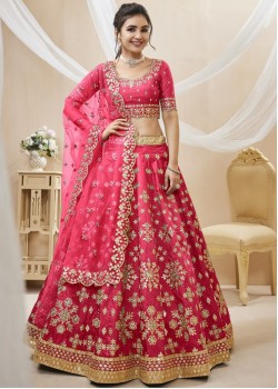 Pink Silk Exclusive Lehenga
